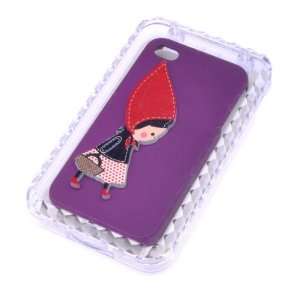  Fashionable purple Beautiful Girl Printed Case Cover for 
