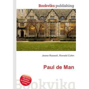  Paul de Man Ronald Cohn Jesse Russell Books