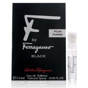  F by Ferragamo Black Pour Homme 0.05 oz Eau de Toilette 