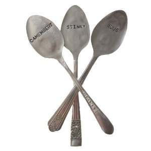   Silver Spoon Cheese Markers Camembert Stinky and Blue Made in the USA