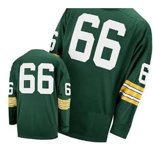  Green Bay Packers Jerseys 66# Nitschke Green Throwback NFL 