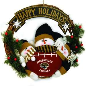  Jacksonville Jaguars Styro Snowman Wreath