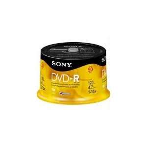  Sony 16x Write Once DVD R   50 Pack Electronics