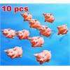 10 x Cute Baby Bath Toys Rubber Race pig pink  