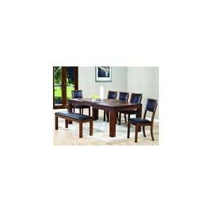   Piece Dining Set in Walnut Finish by Crown Mark   2077