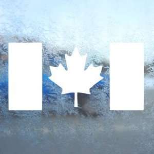  Canada Flag Canadia White Decal Maple Leaf Drapeau White 