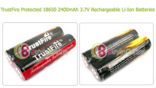 2X TrustFire Protected 18650 Rechargeable Battery 3.7V  
