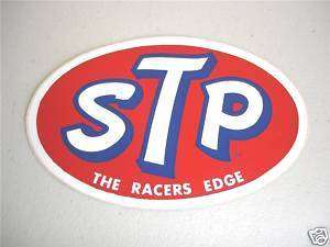 VINTAGE STP RACING STICKER DECAL  
