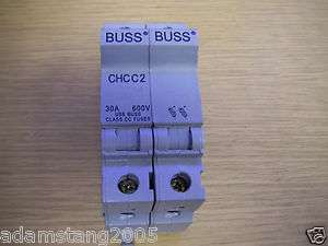BUSSMANN BUSS CHCC CHCC2 2 POLE 30A 600V FUSE  