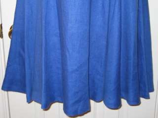 RALPH LAUREN BLUE HALTER DRESS 100% LINEN NWT $189  