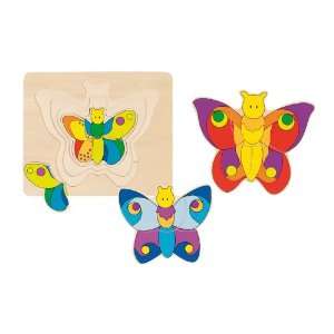  Wooden Butterfly Puzzle 7 by Goki Toys & Games