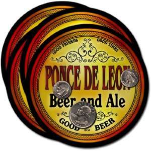  Ponce de Leon, FL Beer & Ale Coasters   4pk Everything 