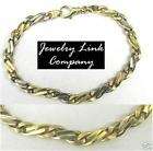 14k 2 tone gold 8 link bars bracelet 21 6 $ 1075 00  see 