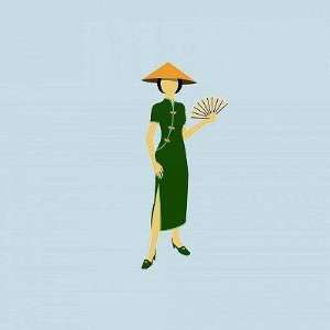  Stereotypical Chinese Woman   Peel and Stick Wall Decal by 