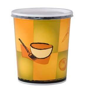   Paper Soup / Hot Food Cup with Plastic Lid 250/CS   Streetside Design