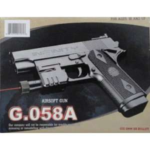  G.508A Spring Mini Pistol w/ Laser Sight Air soft Gun 