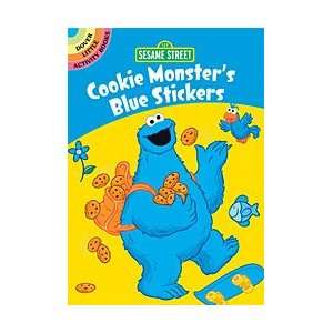  Sesame Street Cookie Monsters Blue Stickers Arts, Crafts 
