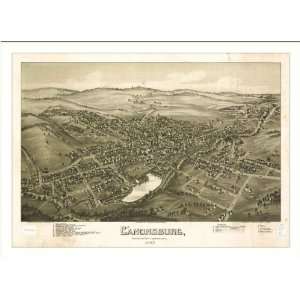  Historic Canonsburg, Pennsylvania, c. 1897 (M) Panoramic 