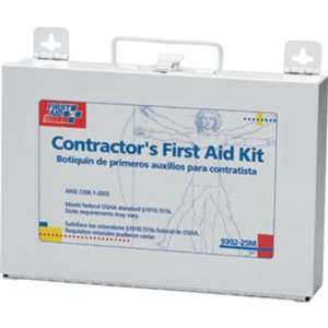  176 Piece, 25 Person Contractor Medical Kit, (Metal)