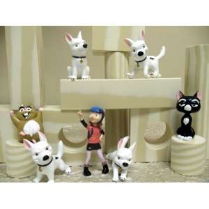 Adorable Bolt 17 Piece Play Set Featuring Bolt, Penny, Mittens And 