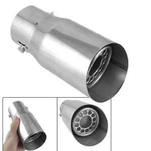  Car Vehicle Silver Tone Exhaust Muffler Extension Pipe 