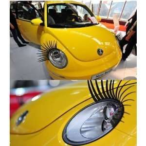  DekCell 3D Car Eyelashes Headlight Lamp Auto Sticker Pair,Car 
