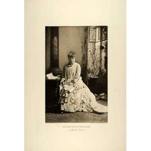  1887 Photogravure Agnes Booth Portrait Stage Actress Jim 