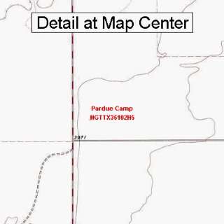  USGS Topographic Quadrangle Map   Pardue Camp, Texas 