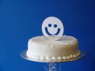 SMILEY FACE WEDDING PARTY CAKE STAND TOPPER TOPPERS  