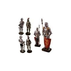   of 3 Knights W Suits of Medieval Roman Armor Patio, Lawn & Garden