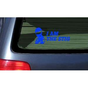  I Am the Stig   Blue Vinyl Sticker Automotive