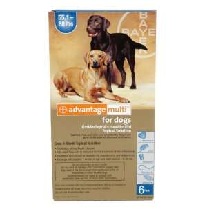  Advantage Multi for Dogs 55.1 88 lbs (7 weeks +)   6 ct 
