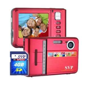  SVP NEW 9MP Red Digital Camera+ Video Recorder+8X Zoom 