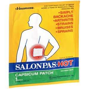  SALONPAS HOT PATCH 5X7 50/BOX by HISAMITSU AMERICA 