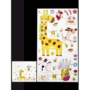  Giraffe Animal Wall Stickers Kids Room Nursery Wall Decals 