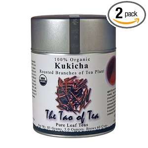 The Tao Of Tea Japanese Green Tea Kukicha, 100% Organic, 3 Ounce Tin 
