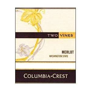  Columbia Crest Two Vines Merlot 2008 750ML Grocery 