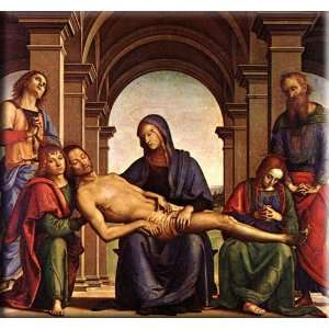   Pietà 16x15 Streched Canvas Art by Perugino, Pietro