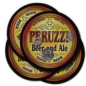  PERUZZI Family Name Beer & Ale Coasters 