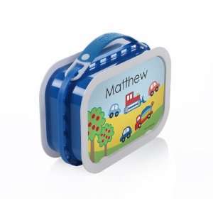  Personalized Cars & Trucks Lunch Box   Blue Kitchen 
