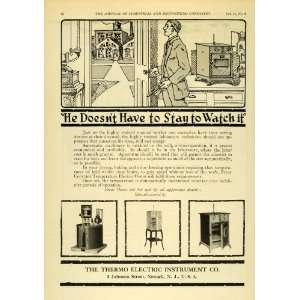  1922 Ad Oven Cartoon Illustration Stove Electric Thermo 