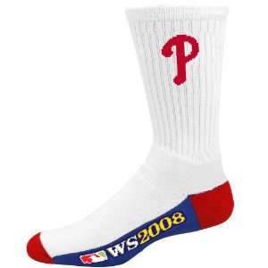   World Series Champions Mens 10 13 White Colorblock Socks Sports