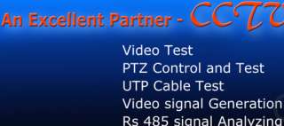 Multifunction Video PTZ RS485 UTP Portable CCTV Tester  