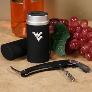  West Virginia Mountaineers Black Wine Key with Case 
