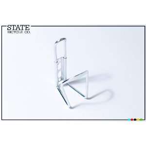  State Bicycle Co.   Water Bottle Cage   Silver Surfer 