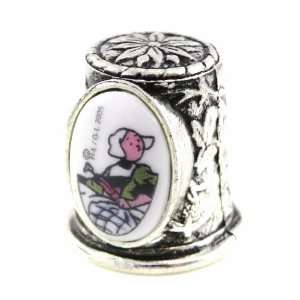  Thimble tin Bécassine.