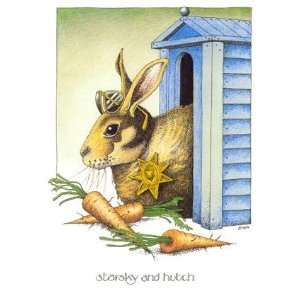  Starsky, Rabbits Note Card by Simon Drew, 5x7