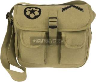 Military Canvas 2 Pocket Ammo Shoulder Bags  
