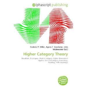  Higher Category Theory (9786133754812) Frederic P. Miller 