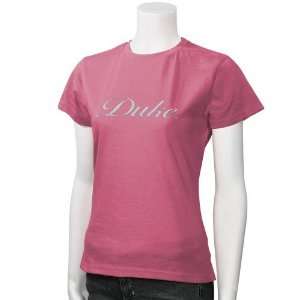  Duke Blue Devils Pink Slim Fit Baby Doll T shirt Sports 